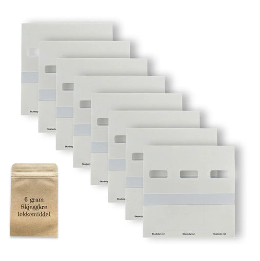 Hybelpakke (0-50 m2) - 25 limfeller og 6 gram lokkemiddel Skadedyr.net