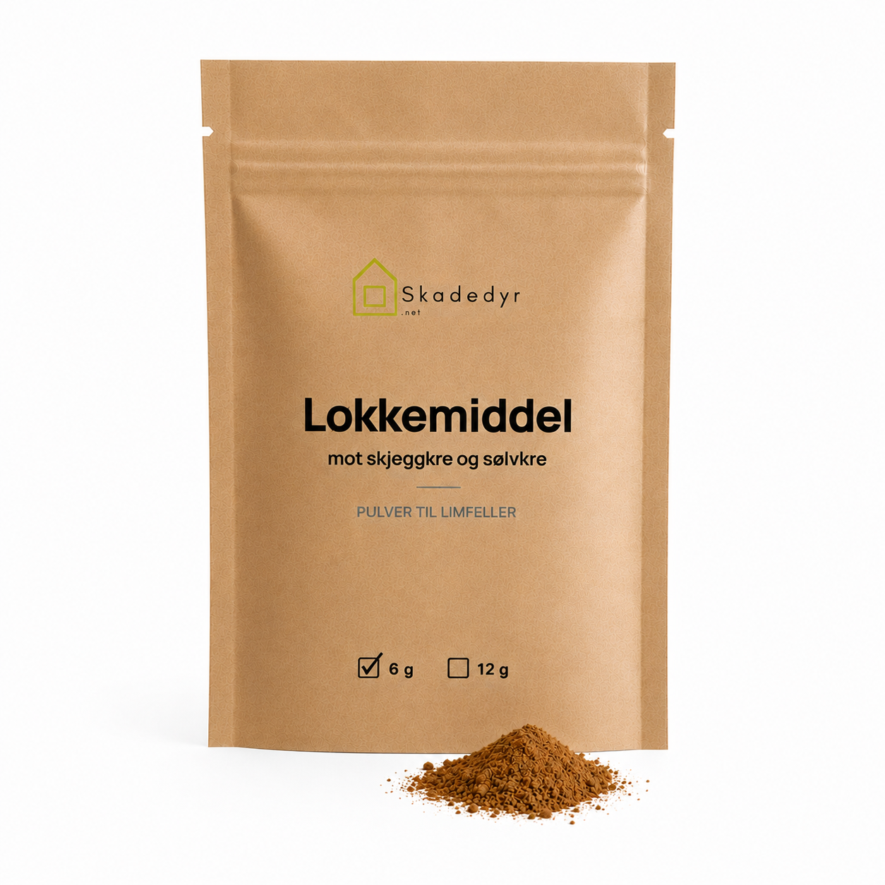 Lokkemiddel/åte til Skjeggkre 6 gram